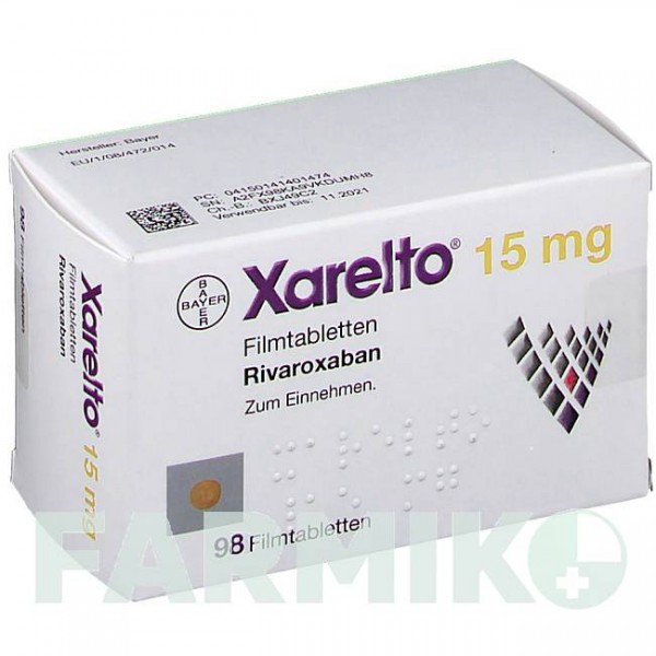 КСАРЕЛТО (XARELTO) 15 мг таблетки 98 шт - Ривароксабан 1 0 1 CAREFARM