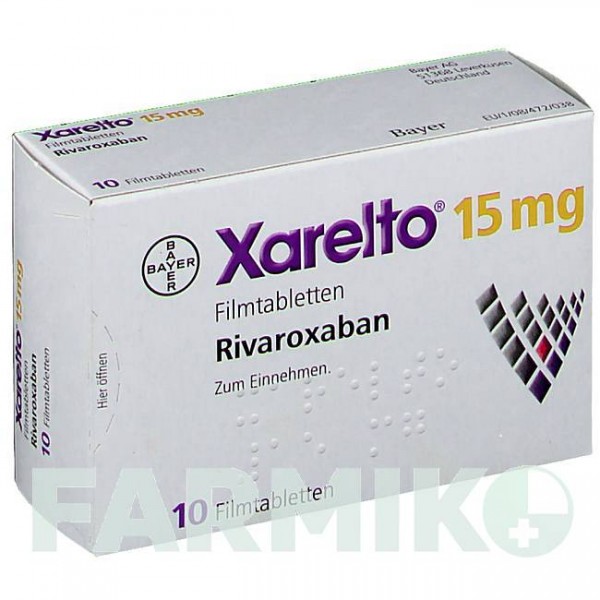 КСАРЕЛТО (XARELTO) 15 мг таблетки 10 шт - Ривароксабан BAYER