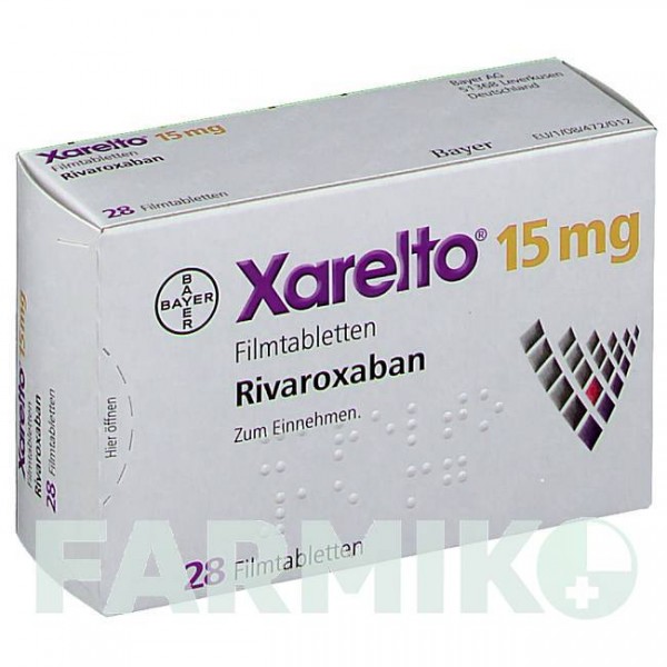 КСАРЕЛТО (XARELTO) 15 мг таблетки 28 шт - Ривароксабан BAYER