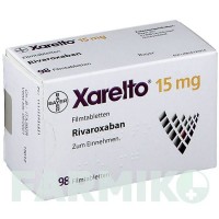 КСАРЕЛТО (XARELTO) 15 мг таблетки 98 шт - Ривароксабан BB FARMA