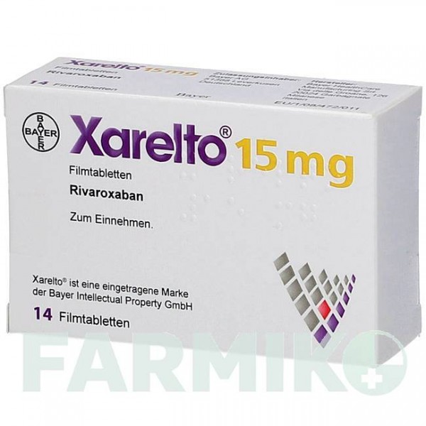 КСАРЕЛТО (XARELTO) 15 мг таблетки 14 шт - Ривароксабан DOCPHARM