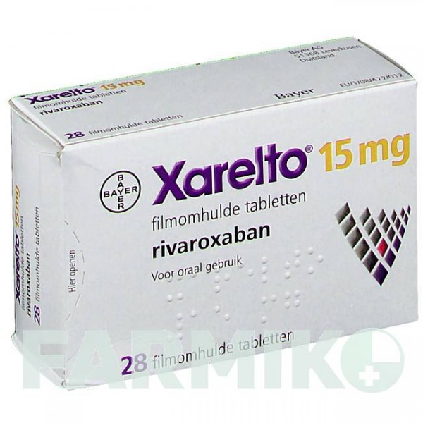 КСАРЕЛТО (XARELTO) 15 мг таблетки 28 шт - Ривароксабан DOCPHARM