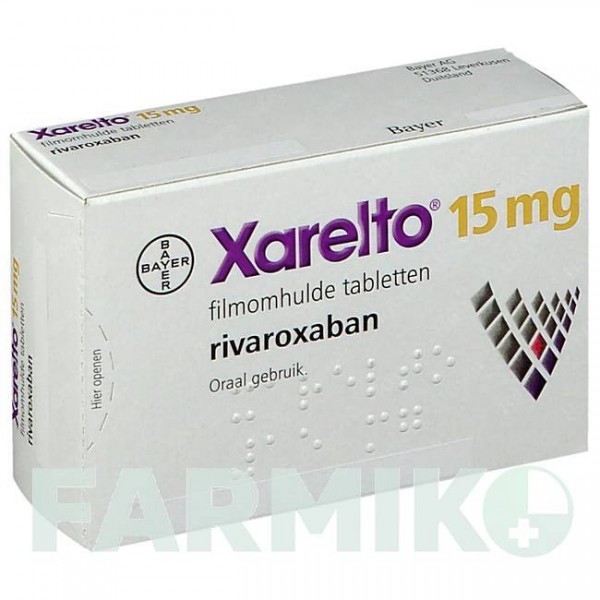 КСАРЕЛТО (XARELTO) 15 мг таблетки 42 шт - Ривароксабан KOHLPHARMA