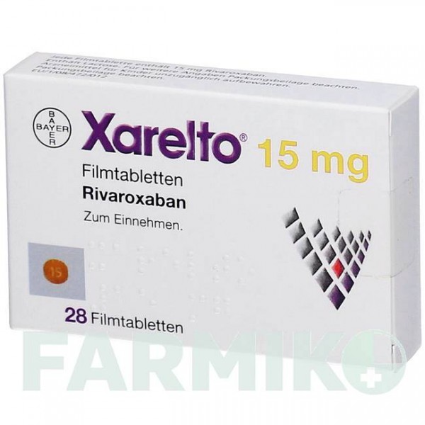 КСАРЕЛТО (XARELTO) 15 мг таблетки 28 шт - Ривароксабан ORIFARM