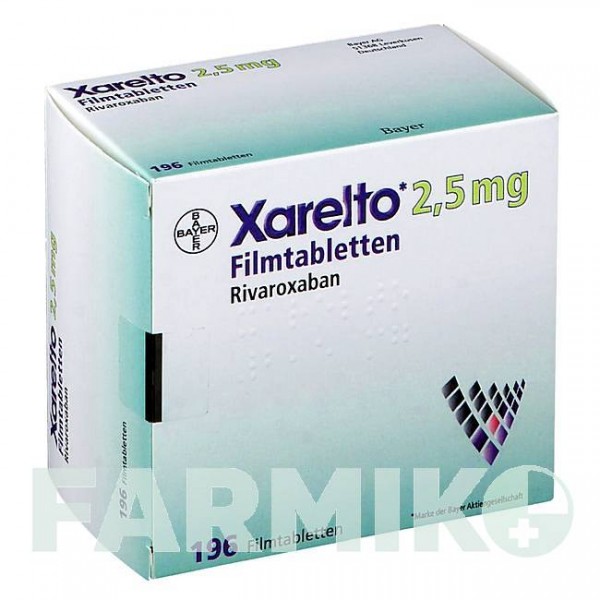КСАРЕЛТО (XARELTO) 2,5 мг таблетки 1x56 шт - Ривароксабан EMRA-MED