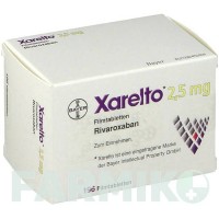 КСАРЕЛТО (XARELTO) 2,5 мг таблетки 1x196 шт - Ривароксабан KOHLPHARMA