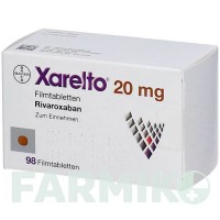 КСАРЕЛТО (XARELTO) 20 мг таблетки 98 шт - Ривароксабан AARAGON PHARMA