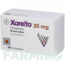 КСАРЕЛТО (XARELTO) 20 мг таблетки 98 шт - Ривароксабан AARAGON PHARMA