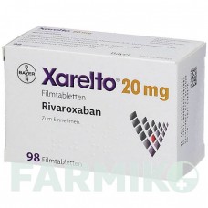 КСАРЕЛТО (XARELTO) 20 мг таблетки 98 шт - Ривароксабан ABACUS MEDICINE