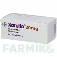 КСАРЕЛТО (XARELTO) 20 мг таблетки 98 шт - Ривароксабан ACA MULLER-ADAG PHARMA