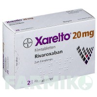 КСАРЕЛТО (XARELTO) 20 мг таблетки 28 шт - Ривароксабан BAYER