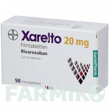 КСАРЕЛТО (XARELTO) 20 мг таблетки 98 шт - Ривароксабан EURIMPHARM
