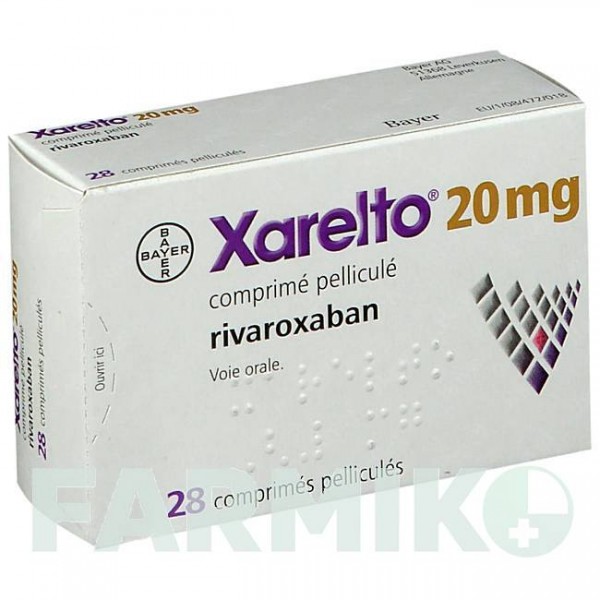 КСАРЕЛТО (XARELTO) 20 мг таблетки 28 шт - Ривароксабан KOHLPHARMA