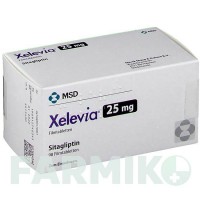 КСЕЛЕВІЯ (XELEVIA) 25 мг таблетки 98 шт - Ситагліптин BERLIN-CHEMIE