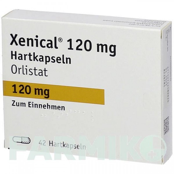 КСЕНИКАЛ (XENICAL) 120 мг капсулы 42 шт - Орлистат CHEPLAPHARM