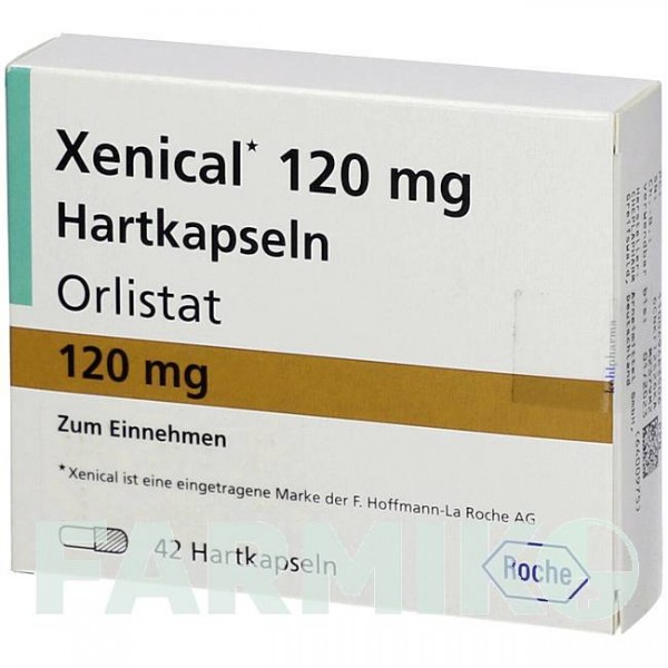 КСЕНИКАЛ (XENICAL) 120 мг капсулы 84 шт - Орлистат KOHLPHARMA