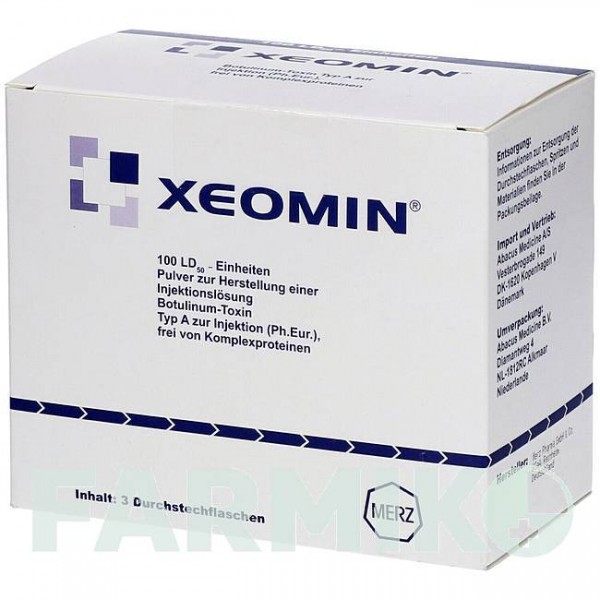 КСЕОМІН (XEOMIN) 100 ОД порошок 1 шт - Ботулінічний токсин типу A ABACUS MEDICINE