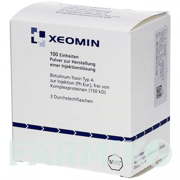 КСЕОМІН (XEOMIN) 100 ОД порошок 2 шт - Ботулінічний токсин типу A ALLOMEDIC