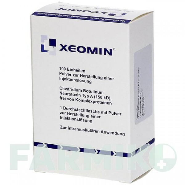КСЕОМІН (XEOMIN) 100 ОД порошок 1 шт - Ботулінічний токсин типу A AXICORP PHARMA