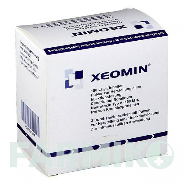 КСЕОМІН (XEOMIN) 100 ОД порошок 2 шт - Ботулінічний токсин типу A AXICORP PHARMA