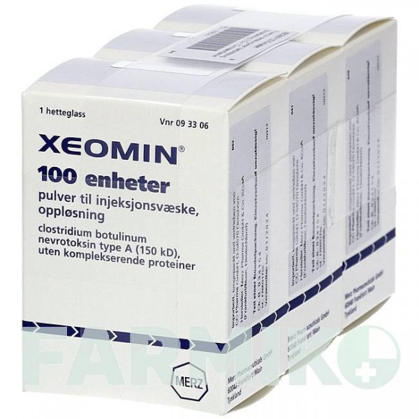 КСЕОМІН (XEOMIN) 100 ОД порошок 3 шт - Ботулінічний токсин типу A CC PHARMA