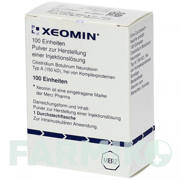 КСЕОМІН (XEOMIN) 100 ОД порошок 1 шт - Ботулінічний токсин типу A KOHLPHARMA