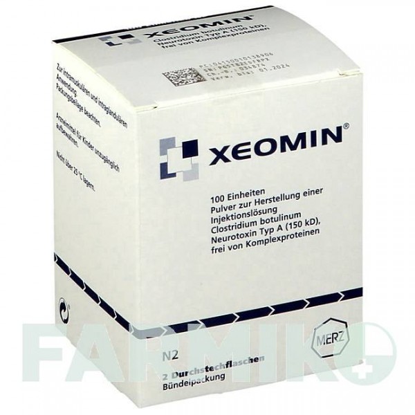 КСЕОМІН (XEOMIN) 100 ОД порошок 2 шт - Ботулінічний токсин типу A MERZ