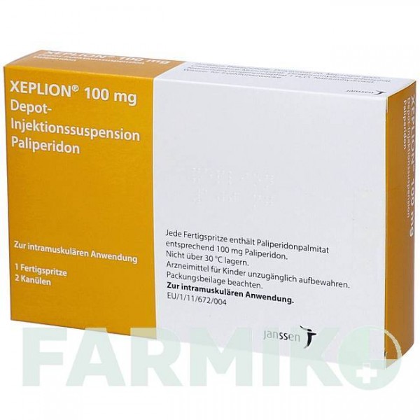 КСЕПЛИОН (XEPLION) 100 мг суспензия 1 шт - Палиперидон AXICORP PHARMA