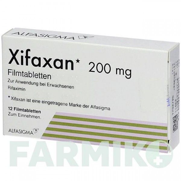 КСІФАКСАН (XIFAXAN) 200 мг таблетки 12 шт - Рифаксимін KOHLPHARMA