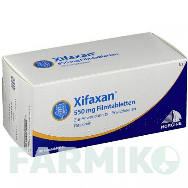 КСИФАКСАН (XIFAXAN) 550 мг таблетки 98 шт - Рифаксимин NORGINE
