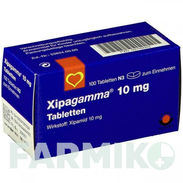 КСИПАГАММА (XIPAGAMMA) 10 мг таблетки 100 шт - Ксипамид AAA - PHARMA