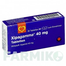 КСИПАГАММА (XIPAGAMMA) 40 мг таблетки 30 шт - Ксипамид AAA - PHARMA