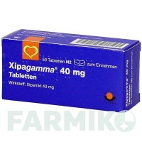 КСИПАГАММА (XIPAGAMMA) 40 мг таблетки 50 шт - Ксипамид AAA - PHARMA