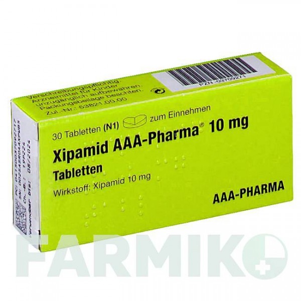 КСИПАМІД (XIPAMID) 10 мг таблетки 30 шт - Ксипамід AAA - PHARMA