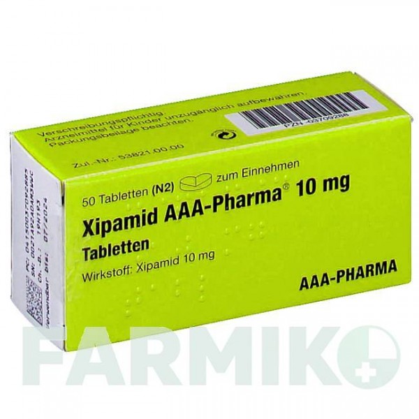 КСИПАМІД (XIPAMID) 10 мг таблетки 50 шт - Ксипамід AAA - PHARMA