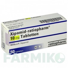 КСИПАМІД (XIPAMID) 10 мг таблетки 50 шт - Ксипамід RATIOPHARM