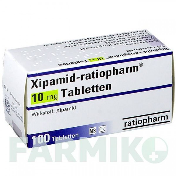 КСИПАМІД (XIPAMID) 10 мг таблетки 100 шт - Ксипамід RATIOPHARM