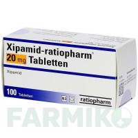 КСИПАМІД (XIPAMID) 20 мг таблетки 100 шт - Ксипамід RATIOPHARM