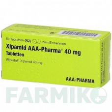 КСИПАМІД (XIPAMID) 40 мг таблетки 50 шт - Ксипамід AAA - PHARMA