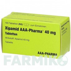 КСИПАМІД (XIPAMID) 40 мг таблетки 100 шт - Ксипамід AAA - PHARMA