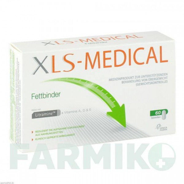 ХLS (XLS) таблетки 60 шт - Активні речовини OMEGA PHARMA