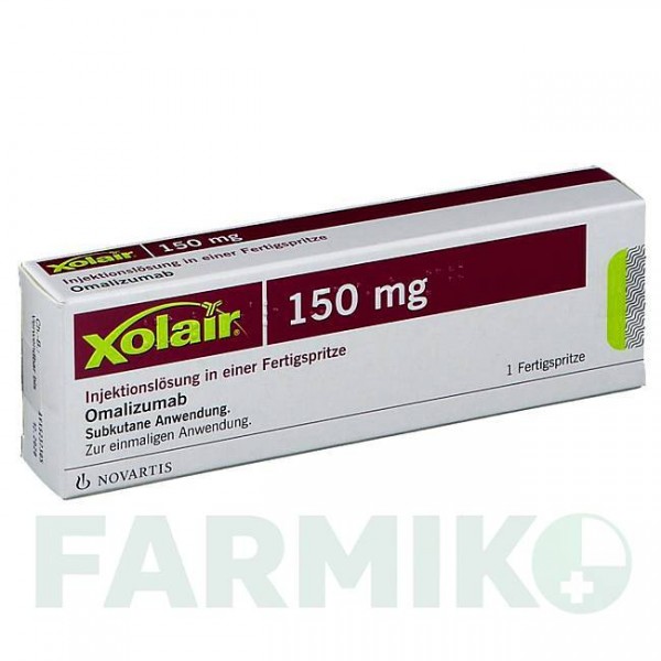 КСОЛАР (XOLAIR) 150 мг раствор 1 шт - Омализумаб NOVARTIS