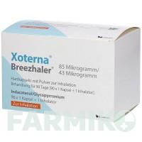 КСОТЕРНА (XOTERNA) 85 мкг/43 мкг капсулы 3x30 шт - Индакатерол, Гликопиррония бромид AXICORP PHARMA