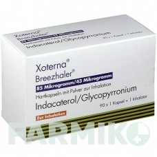 КСОТЕРНА (XOTERNA) 85 мкг/43 мкг капсулы 3x30 шт - Индакатерол, Гликопиррония бромид ORIFARM