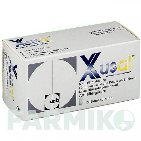 КСУЗАЛ (XUSAL) 5 мг таблетки 100 шт - Левоцетиризин UCB PHARMA