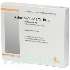 КСИЛОЦИТИН (XYLOCITIN) 1% 10 мл ампулы 10x10 мл - Лидокаин MIBE