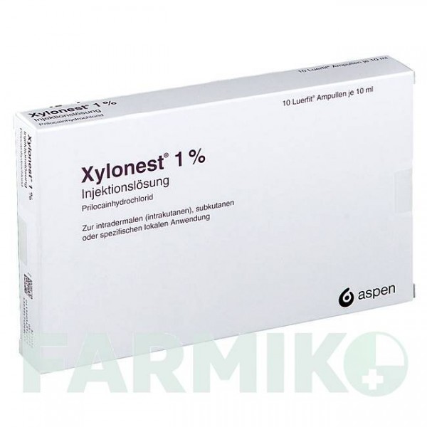 КСИЛОНЕСТ (XYLONEST) 1% розчин 10x10 мл - Прилокаїн ASPEN