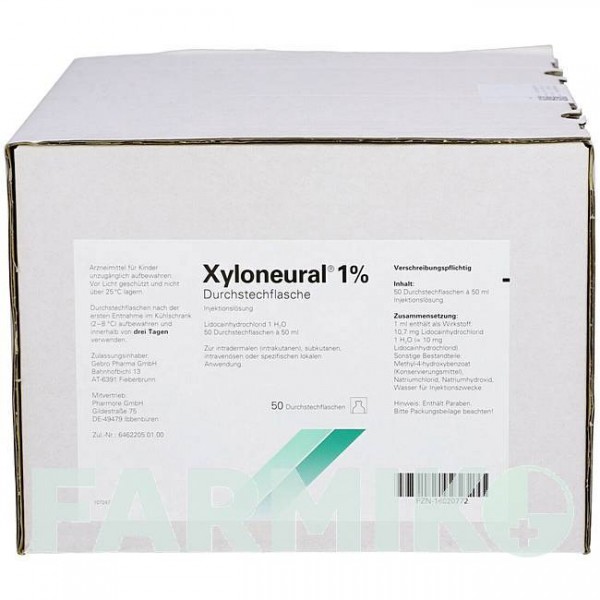 КСИЛОНЕВРАЛ (XYLONEURAL) 1% розчин 50x50 мл - Лідокаїн PHARMORE