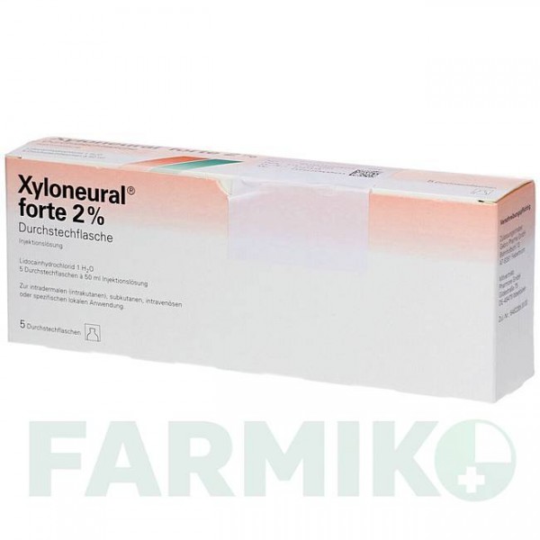 КСИЛОНЕВРАЛ (XYLONEURAL) 2% раствор 5x50 мл - Лидокаин PHARMORE