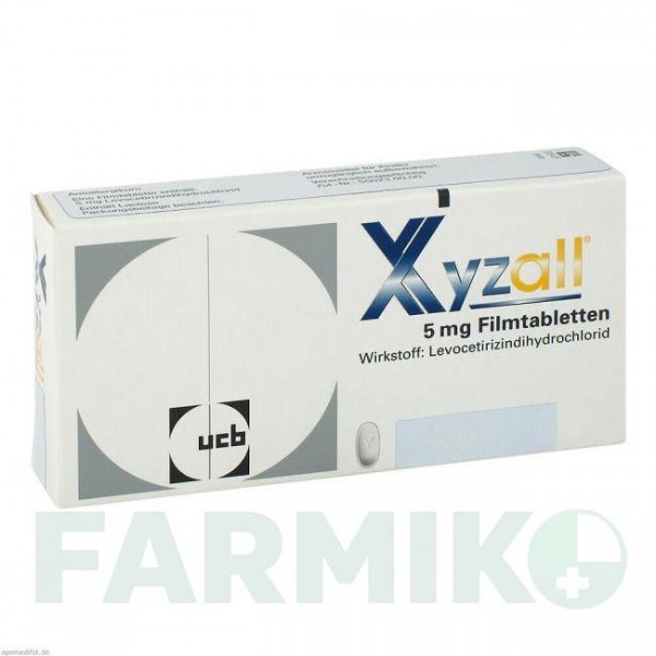 КСИЗАЛЛ (XYZALL) 5 мг таблетки 20 шт - Левоцетиризин EMRA-MED